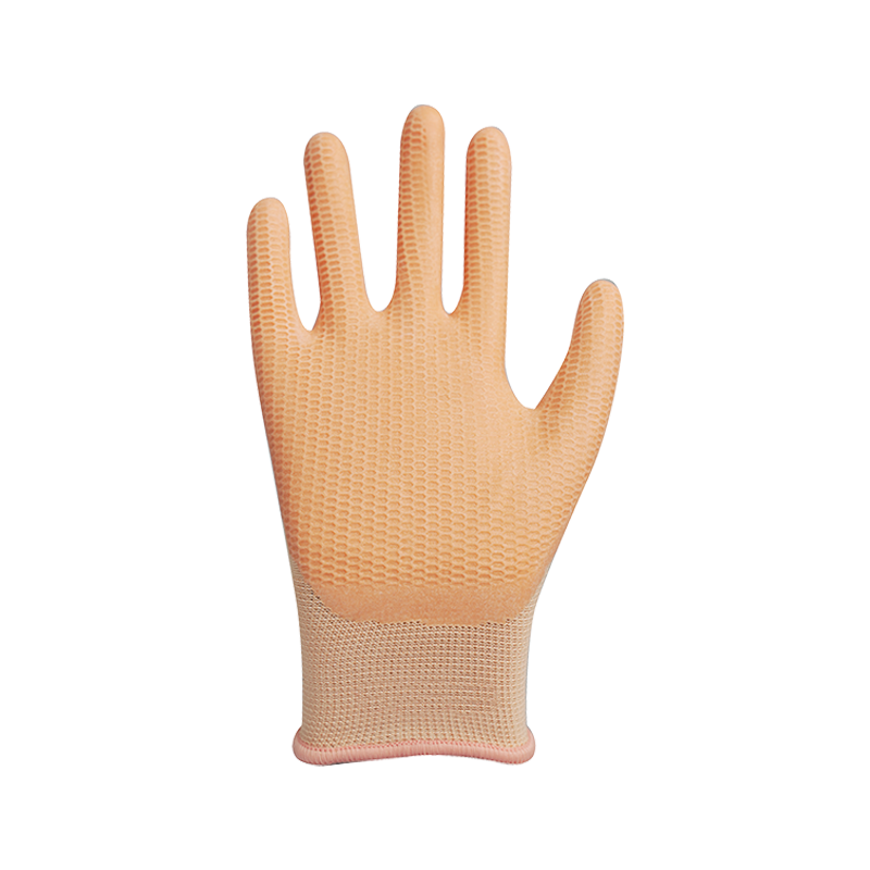 미끄럼 방지 폼 라텍스 코팅 처리된 13G 폴리에스테르